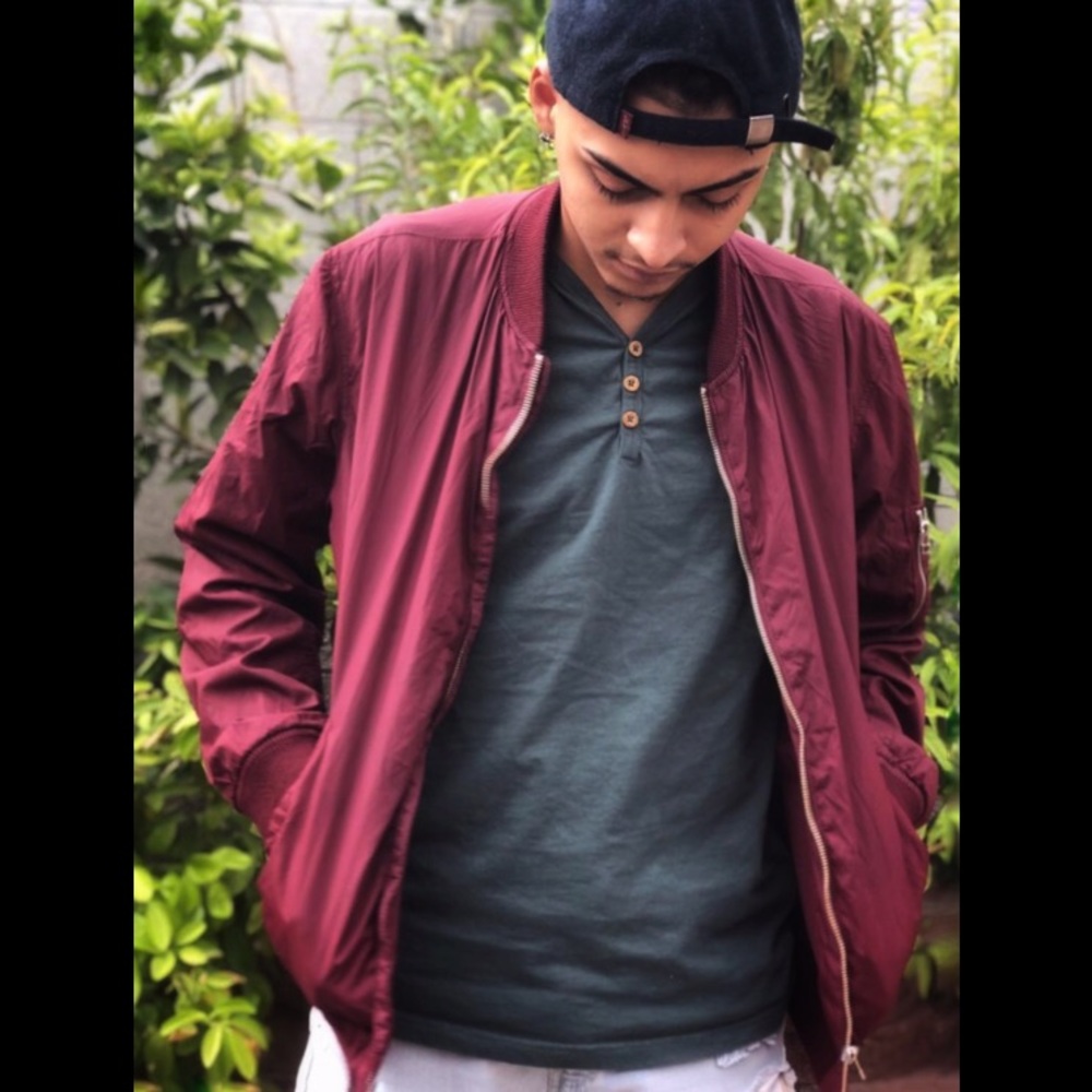 (Red) Bomber Jacket (H&M) L.O.G.G - Picture 2 of 8